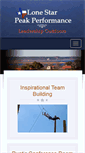 Mobile Screenshot of lonestarpeakperformance.com