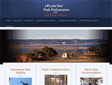 Tablet Screenshot of lonestarpeakperformance.com